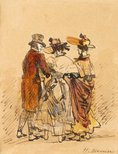 الممشى (حبر ومرحاض على الورق) بواسطة هنري بونافنتشر منير